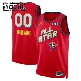 Camiseta Niños NBA All-Star 2025 Personalizadas Jordan Rojo Swingman